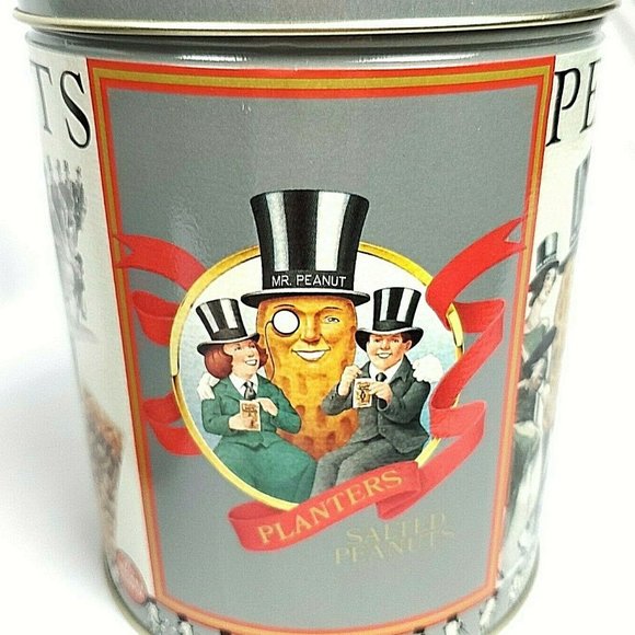 2 Vintage Planters Peanuts Mr Peanut Tin 1980 - Picture 5 of 8